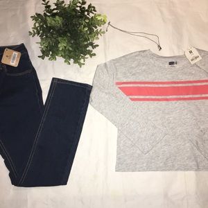 Crazy 8 girls 3 piece outfit size 7-8